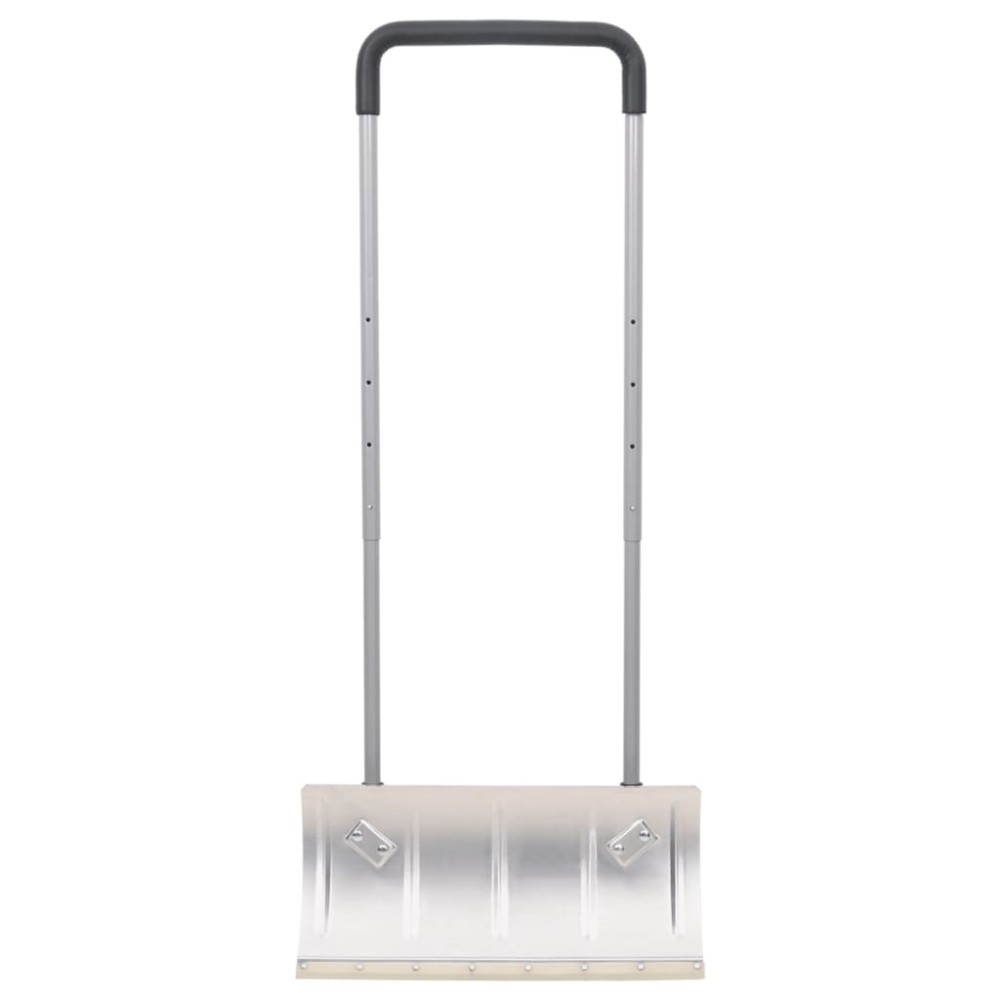 vidaXL Lopată de zăpadă mâner extensibil argintiu 61 cm lamă din oțel