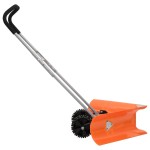 vidaXL Lopată zăpada cu unghi dublu mâner extensibil, portocaliu, oțel vidaXL Lopată zăpada cu unghi dublu mâner extensibil, portocaliu, oțel