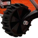 vidaXL Lopată zăpada cu unghi dublu mâner extensibil, portocaliu, oțel vidaXL Lopată zăpada cu unghi dublu mâner extensibil, portocaliu, oțel