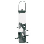 vidaXL Hrănitoare pentru păsări, 3 buc., verde închis, 17x17x32 cm vidaXL Hrănitoare pentru păsări, 3 buc., verde închis, 17x17x32 cm