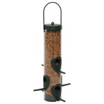 vidaXL Hrănitoare pentru păsări, 3 buc., verde închis, 17x17x32 cm vidaXL Hrănitoare pentru păsări, 3 buc., verde închis, 17x17x32 cm