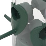 vidaXL Hrănitoare pentru păsări, 3 buc., verde închis, 17x17x32 cm vidaXL Hrănitoare pentru păsări, 3 buc., verde închis, 17x17x32 cm