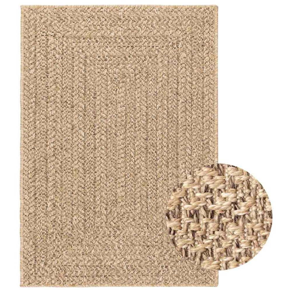 vidaXL Covor ZIZUR aspect iută 160x230 cm, pentru interior și exterior