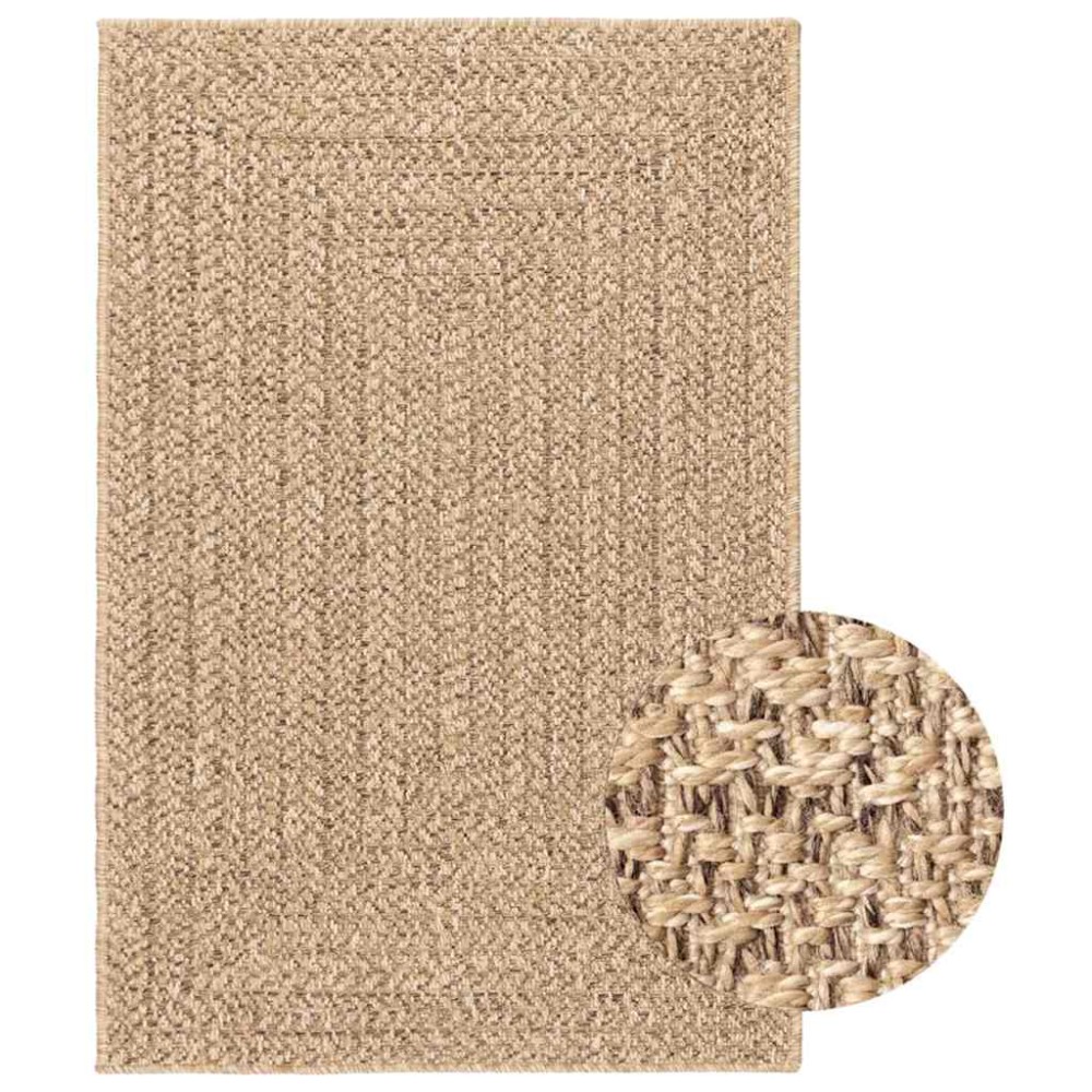 vidaXL Covor ZIZUR aspect iută 200x290 cm pentru interior și exterior