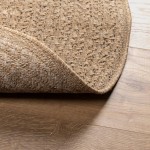 vidaXL Covor ZIZUR aspect iută, 90 cm, pentru interior și exterior vidaXL Covor ZIZUR aspect iută, 90 cm, pentru interior și exterior