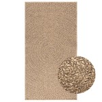 vidaXL Covor ZIZUR aspect iută, 80x150 cm, pentru interior și exterior vidaXL Covor ZIZUR aspect iută, 80x150 cm, pentru interior și exterior