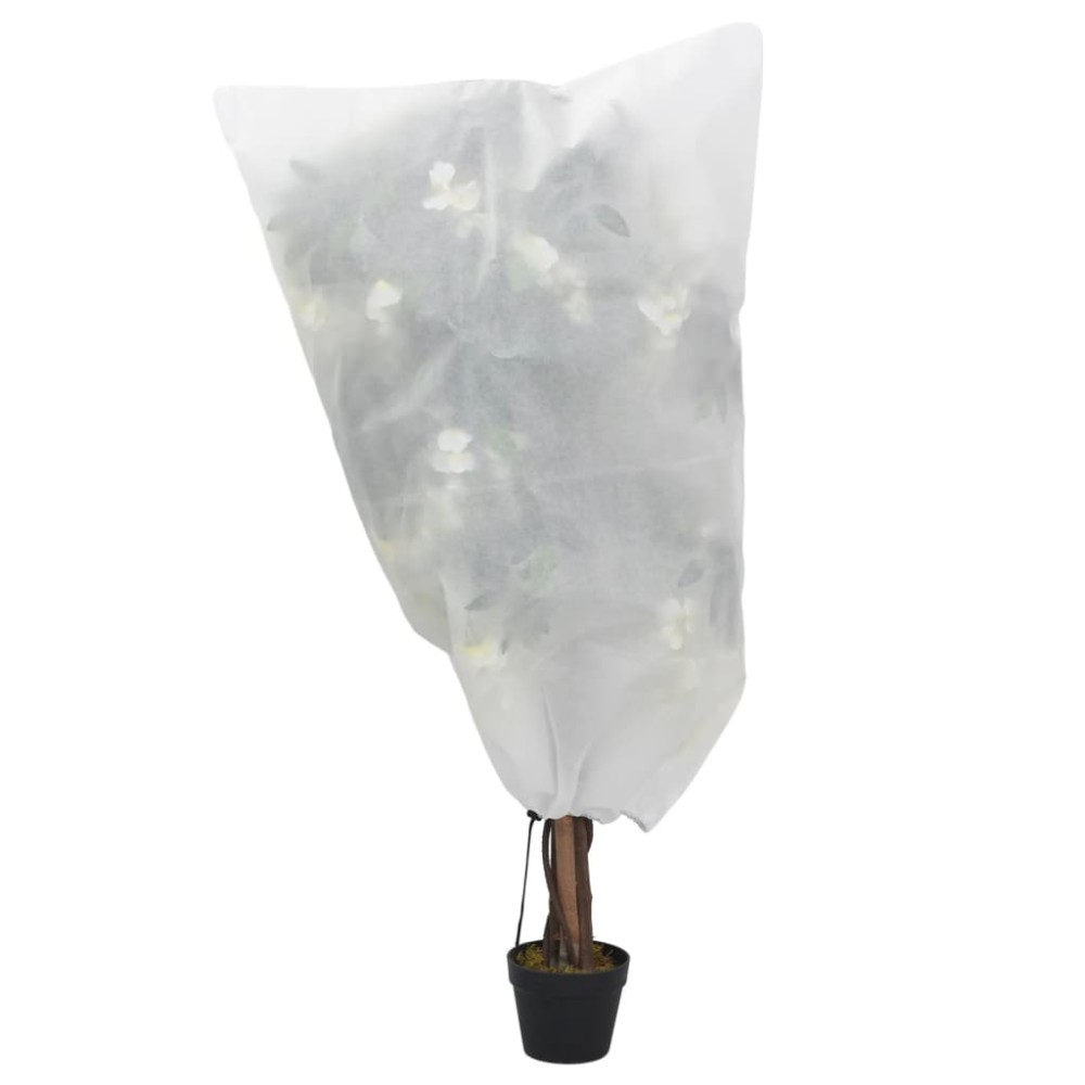 vidaXL Huse de fleece pentru plante cu șnur 4 buc 70 g/m² 0,8x1 m