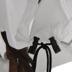 vidaXL Protecție de fleece plante, cu fermoar, 70 g/m², 3,93x3,5 m