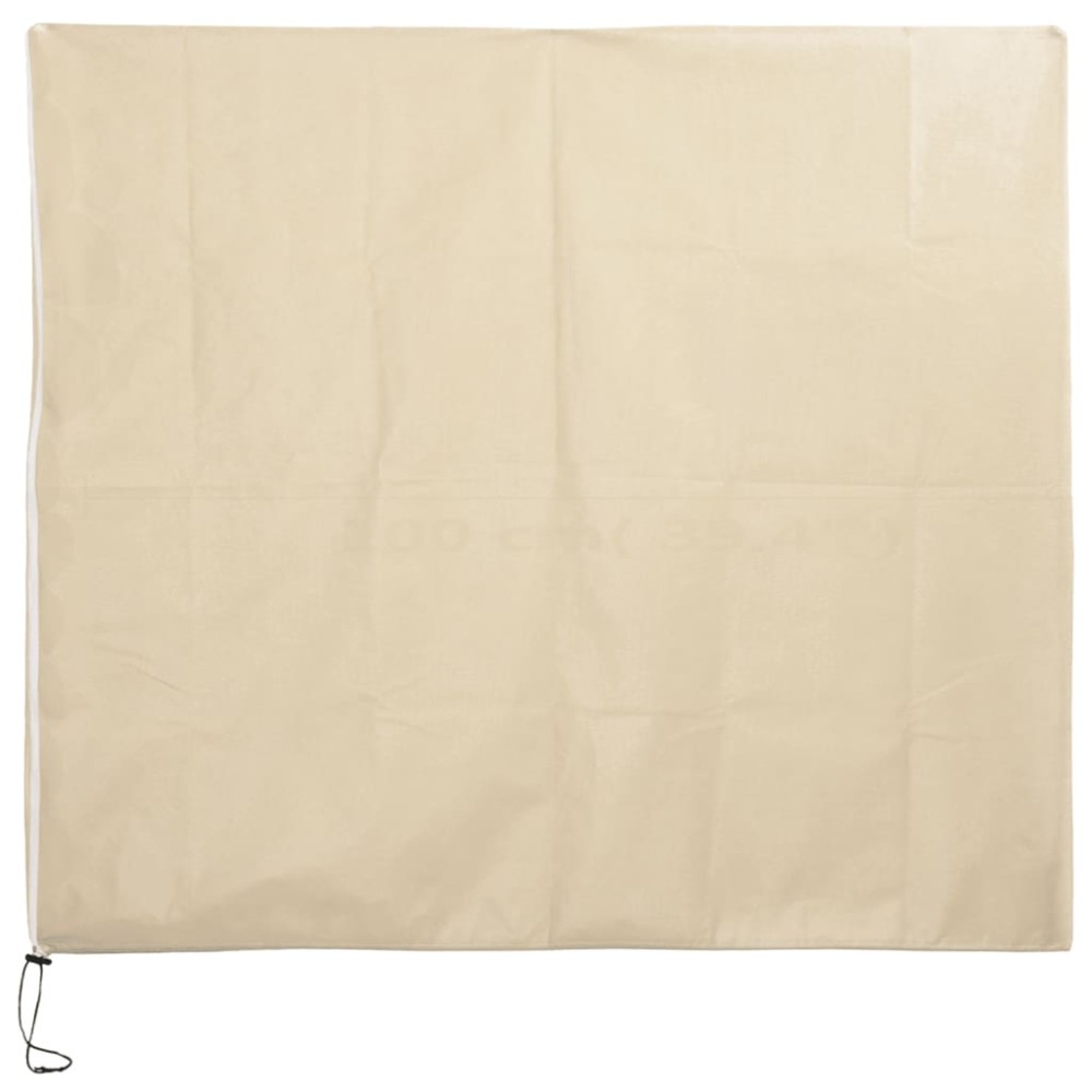 vidaXL Protecție de fleece plante, cu fermoar, 70 g/m², 3,93x3,5 m