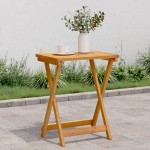 vidaXL Masă de grădină pliabilă, 50x36x60 cm, lemn masiv de acacia