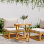 vidaXL Masă de grădină pliabilă, 50x36x60 cm, lemn masiv de acacia