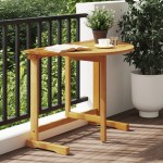 vidaXL Masă de balcon pliabilă, 90x60x72 cm, lemn masiv de acacia vidaXL Masă de balcon pliabilă, 90x60x72 cm, lemn masiv de acacia