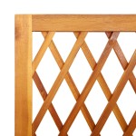 vidaXL Jardinieră cu spalier/poliță, 100x32x185 cm, lemn masiv acacia