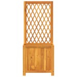 vidaXL Jardinieră cu spalier, 55x29,5x132 cm, lemn masiv acacia vidaXL Jardinieră cu spalier, 55x29,5x132 cm, lemn masiv acacia