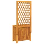 vidaXL Jardinieră cu spalier, 55x29,5x132 cm, lemn masiv acacia vidaXL Jardinieră cu spalier, 55x29,5x132 cm, lemn masiv acacia