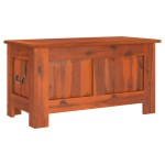 vidaXL Cufăr de depozitare cu capac, maro, lemn masiv de acacia vidaXL Cufăr de depozitare cu capac, maro, lemn masiv de acacia