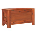 vidaXL Cufăr de depozitare cu capac, maro, lemn masiv de acacia vidaXL Cufăr de depozitare cu capac, maro, lemn masiv de acacia