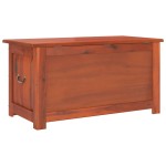 vidaXL Cufăr de depozitare cu capac, maro, lemn masiv de acacia vidaXL Cufăr de depozitare cu capac, maro, lemn masiv de acacia