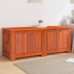 vidaXL Cufăr de depozitare cu capac, maro, lemn masiv de acacia vidaXL Cufăr de depozitare cu capac, maro, lemn masiv de acacia