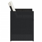 vidaXL Scaune de grădină cu perne, 4 buc., negru, poliratan vidaXL Scaune de grădină cu perne, 4 buc., negru, poliratan