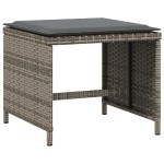 vidaXL Scaune de grădină cu perne, 4 buc. gri 41x41x36 cm poliratan vidaXL Scaune de grădină cu perne, 4 buc. gri 41x41x36 cm poliratan