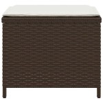 vidaXL Scaune de grădină cu perne, 4 buc., maro 41x41x36 cm poliratan vidaXL Scaune de grădină cu perne, 4 buc., maro 41x41x36 cm poliratan