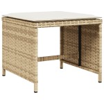 vidaXL Scaune de grădină cu perne, 4 buc., bej, 41x41x36 cm, poliratan vidaXL Scaune de grădină cu perne, 4 buc., bej, 41x41x36 cm, poliratan