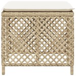 vidaXL Scaune de grădină cu perne, 4 buc., bej, 41x41x36 cm, poliratan vidaXL Scaune de grădină cu perne, 4 buc., bej, 41x41x36 cm, poliratan