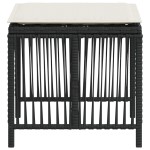 vidaXL Scaune de grădină cu perne, 4 buc. negru 41x41x36 cm poliratan vidaXL Scaune de grădină cu perne, 4 buc. negru 41x41x36 cm poliratan