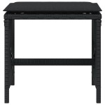 vidaXL Scaune de grădină cu perne, 4 buc. negru 41x41x36 cm poliratan vidaXL Scaune de grădină cu perne, 4 buc. negru 41x41x36 cm poliratan