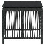 vidaXL Scaune de grădină cu perne, 4 buc. negru 41x41x36 cm poliratan vidaXL Scaune de grădină cu perne, 4 buc. negru 41x41x36 cm poliratan