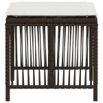 vidaXL Scaune de grădină cu perne, 4 buc., maro 41x41x36 cm poliratan vidaXL Scaune de grădină cu perne, 4 buc., maro 41x41x36 cm poliratan