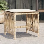 vidaXL Scaune de grădină cu perne, 4 buc., bej, 41x41x36 cm, poliratan vidaXL Scaune de grădină cu perne, 4 buc., bej, 41x41x36 cm, poliratan
