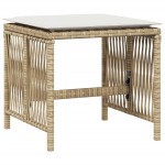 vidaXL Scaune de grădină cu perne, 4 buc., bej, 41x41x36 cm, poliratan vidaXL Scaune de grădină cu perne, 4 buc., bej, 41x41x36 cm, poliratan