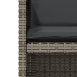 vidaXL Set bistro de grădină cu perne, 3 piese, gri, poliratan vidaXL Set bistro de grădină cu perne, 3 piese, gri, poliratan
