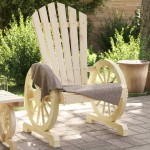 vidaXL Scaun de grădină Adirondack, lemn masiv de brad vidaXL Scaun de grădină Adirondack, lemn masiv de brad
