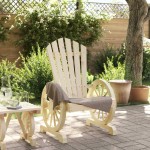 vidaXL Scaun de grădină Adirondack, lemn masiv de brad vidaXL Scaun de grădină Adirondack, lemn masiv de brad