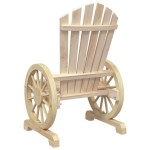 vidaXL Scaun de grădină Adirondack, lemn masiv de brad vidaXL Scaun de grădină Adirondack, lemn masiv de brad