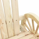 vidaXL Scaun de grădină Adirondack, lemn masiv de brad vidaXL Scaun de grădină Adirondack, lemn masiv de brad