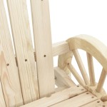 vidaXL Scaun Adirondack de grădină, 2 locuri, lemn masiv de brad vidaXL Scaun Adirondack de grădină, 2 locuri, lemn masiv de brad