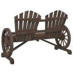 vidaXL Scaun Adirondack de grădină, 2 locuri, lemn masiv de brad vidaXL Scaun Adirondack de grădină, 2 locuri, lemn masiv de brad