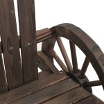 vidaXL Scaun Adirondack de grădină, 2 locuri, lemn masiv de brad vidaXL Scaun Adirondack de grădină, 2 locuri, lemn masiv de brad