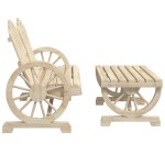 vidaXL Set mobilier de grădină, 2 piese, lemn masiv de brad vidaXL Set mobilier de grădină, 2 piese, lemn masiv de brad