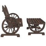 vidaXL Set mobilier de grădină, 2 piese, lemn masiv de brad vidaXL Set mobilier de grădină, 2 piese, lemn masiv de brad