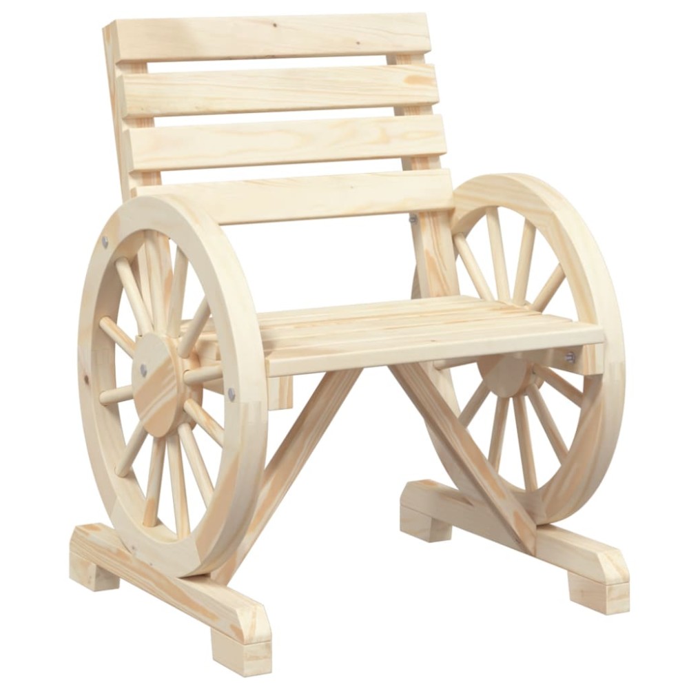 vidaXL Scaun de grădină, 58x58x78,5 cm, lemn masiv de brad