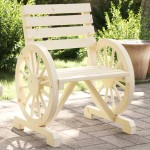 vidaXL Scaun de grădină, 58x58x78,5 cm, lemn masiv de brad vidaXL Scaun de grădină, 58x58x78,5 cm, lemn masiv de brad