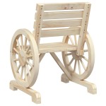 vidaXL Scaun de grădină, 58x58x78,5 cm, lemn masiv de brad vidaXL Scaun de grădină, 58x58x78,5 cm, lemn masiv de brad