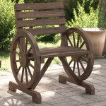 vidaXL Scaun de grădină, 58x58x78,5 cm, lemn masiv de brad vidaXL Scaun de grădină, 58x58x78,5 cm, lemn masiv de brad