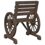 vidaXL Scaun de grădină, 58x58x78,5 cm, lemn masiv de brad vidaXL Scaun de grădină, 58x58x78,5 cm, lemn masiv de brad