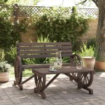 vidaXL Set mobilier de grădină, 2 piese, lemn masiv de brad vidaXL Set mobilier de grădină, 2 piese, lemn masiv de brad